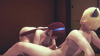 Preview 1 of Bhety Na Mom - Evangelion Hentai - Mary Sex in Tatami multiple cums - Japanese Asian Manga Anime Film Game Porn