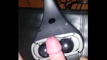 Preview 3 of Big Bobbs With Sex - Vibrating massager on my lotion covered dick