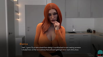 Preview 2 of X Video Com Sister - BOUND #10 - Big breasted redhead Blanca is showing off
