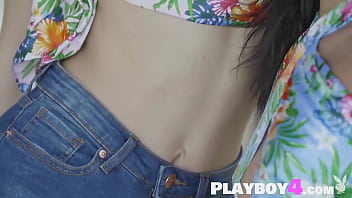 Preview 1 of New Videos Bigass - Small tits teens Magen Hana and European Oksana Oksi posed totally naked