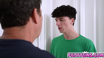 Preview 2 of Anal Mak Cik - Stepmom Scarlett Venom enjoys riding her stepsons cock as he enjoys sucking her big tits