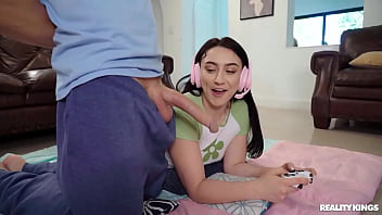 Preview 1 of Big Pumping Cock And - Freeuse Fuck with Hot Gamer Roommate / Reality Kings  / download full from rkfull.com/fre