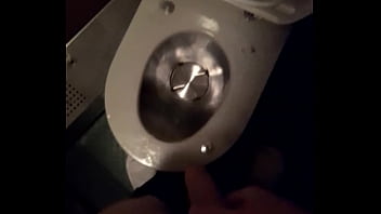 Preview 2 of Ind Bro Sis First Time - Piss in train toilet