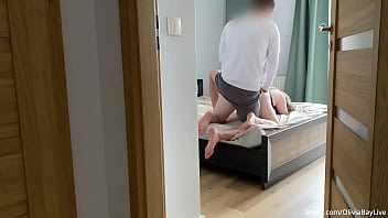 Preview 3 of Robber And Old - Watching Naughty Stepsister - Huge Dick Stepbrother Fucking Her!