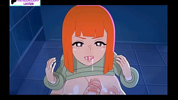 Preview 4 of Aku Dan Bibi - MC DONALDS GIRL HARD FUCK IN THE BATHROOM HENTAI 60FPS