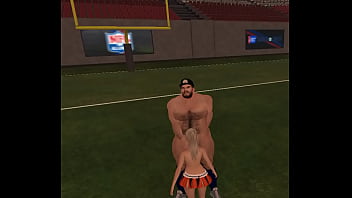 Preview 1 of Praktichn Roboti Z Ekonom Ki - lucky cheerleader gets mouth full of huge football player&#039_s cum