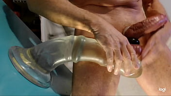 Preview 4 of Mia Porno Filma - Huge monster horse dildo all the way in my big pussy,  40 cm. deep