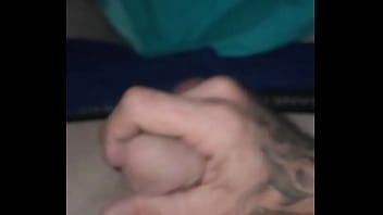Preview 2 of Muslim Girls Bachelor Party - Stroking my cock till it cums on my stomach