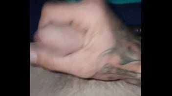 Preview 3 of Muslim Girls Bachelor Party - Stroking my cock till it cums on my stomach