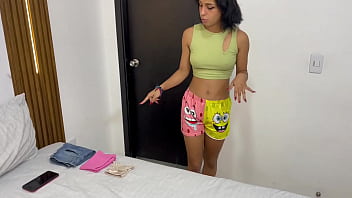 Preview 1 of Funked For Money - Mi t&iacute_mida hermanastra me sorprende masturb&aacute_ndome con su ropa interior y me la follo duro hasta correrme&nbsp_en&nbsp_su&nbsp_culo. H.L