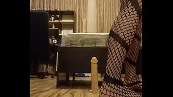 Preview 2 of Glove Nurse Handjob With Condom - Dildo