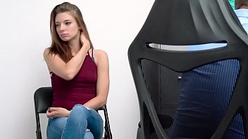 Preview 1 of Asks - Horny officer is fucking a petite shoplifter teen&#039_s mouth with his big cock!