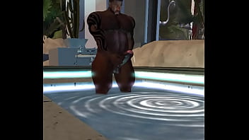 Preview 4 of Auntaysexvideos - duane brown jerks in pool
