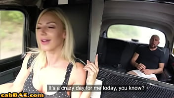 Preview 2 of Mom Milf Busty Bra - Bigtit european cabbie blowing after nailed from behind