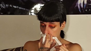 Preview 4 of Rufa Mae Quinto And Hayden Kh - Teen girl&#039_s huge snot by sneezing fetish pt2 HD
