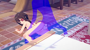 Preview 1 of Deddy Best Friend - KonoSuba Hentai - Megumin Fucked with creampie - Japanese asian manga anime game porn