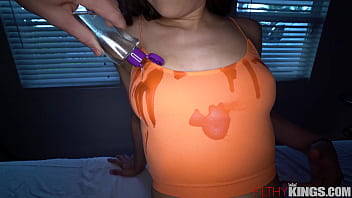 Preview 1 of Big Asian Beutiful - Exploding Oil &amp_ Fucking on Kylie Rocket