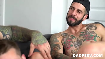 Preview 4 of Tren Organze - Stud Loves His Two Boys&#039_s Asses soo Much - DADPERV