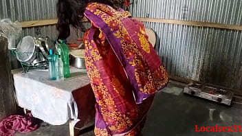 Preview 1 of Girls Sex With Kids - Red Saree Cute Bengali Boudi sex (Official video By Localsex31)