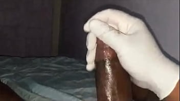 Preview 2 of Girls Xxx Fd - Tysonsbigblackcock - Wet gloved hand STROKING FAT BBC! #30- VID-20231122-WA0005-1 - Jan 19,  2024