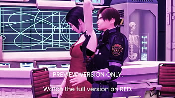 Preview 2 of Naughty Family Amarica - Resident Evil - 3d Hentai - Preview Version