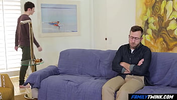 Preview 1 of Frost Blowjob - FamilyTwink - Teaching Fight Skills to My Weak Step Son