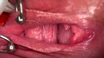 Preview 2 of Xxx Ukrainy - Really Close Up Macro my Pierced Clit and Pussy until get Very Wet and PEE go to inside my Pussy