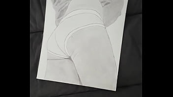 Preview 3 of Fu Vking - Erotic Art 1 - sketch of my sexy ass