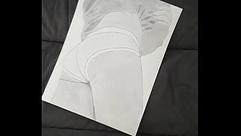 Preview 4 of Fu Vking - Erotic Art 1 - sketch of my sexy ass