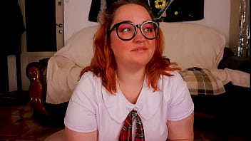 Preview 2 of Bbbxxc - A student shows off her blowjob skills after studying