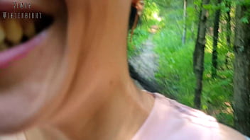 Preview 1 of Xnxx Xxxxxxxnxxx - [Phone version] Vlog ends with risky quickie blowjob in public park