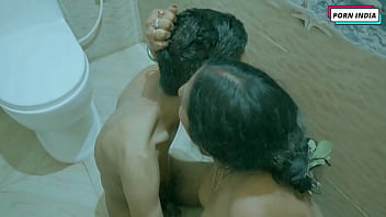 Preview 3 of Telugu Actor Anushka F Videos - Horny Step Son Fucks Step Mom in Bathroom 2