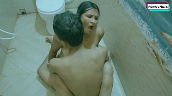 Preview 4 of Telugu Actor Anushka F Videos - Horny Step Son Fucks Step Mom in Bathroom 2