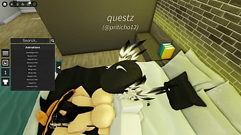 Preview 3 of Forced To Sit On But Plug - Cute Robloxian Witch Gets Banged By Stranger