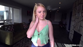 Preview 1 of Xxx Opra Video - Debt Sex - Teeny Dixie Lynn fucked by debt collector