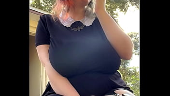 Preview 2 of Glace Gets Banged Hard - Alt Milf nextdoor smokes outback!