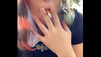Preview 4 of Glace Gets Banged Hard - Alt Milf nextdoor smokes outback!