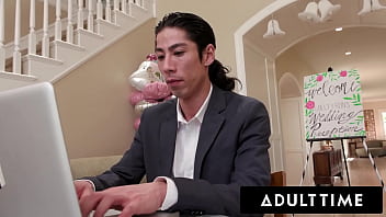Preview 1 of Behind Her Back Vixen - ADULT TIME - Big Titty MILF Brides Discipline Big Dick Wedding Planner With INSANE REVERSE GANGBANG!