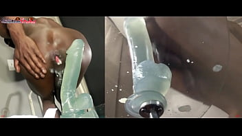 Preview 2 of Dokter Porn - TWO ANGLES 1&amp_2| Huge Dildo Riding Balls Deep Ass Fucking Extreme Anal Twink