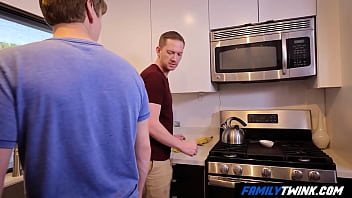 Preview 1 of Mother Son Incest Japanese - FamilyTwink - Strict Step Dad Disciplines his Messy Stepson