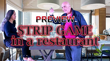 Preview 1 of Babes Com Fullhd Sex - PREVIEW OF HOT STRIP GAME IN A RESTAURANT WITH AGARABAS AND OLPR