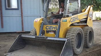 Preview 1 of Yulia Webcam - Sexy Indian Girl Driving Bobcat - Maya