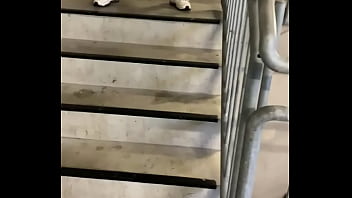 Preview 2 of Randi Garls Sex Video - on my birthday i&#039_m so naughty and piss in the public stairwell
