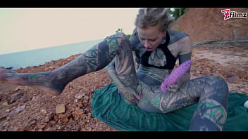 Preview 4 of Latina Homemade Orgasm - TATTOO teen PUBLIC ANAL masturbation and PISS - toy,  pee,  alternative,  ATM,  gape (goth,  punk,  alt porn) ZF065
