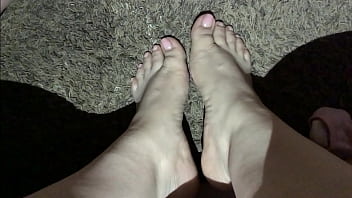 Preview 4 of 2018 Cherokee Dass Sexi Videos - Latina girlfriend lets me shoot my cum all over her sexy BBW feet (Cumshot)
