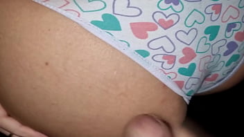 Preview 1 of Sarah Jessy Rides - Cuckold and wife fucking and getting two cumshots on my sexy panties Karina and Lucas