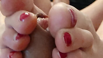 Preview 2 of Big Tits London Fake Taxi - Footjob good
