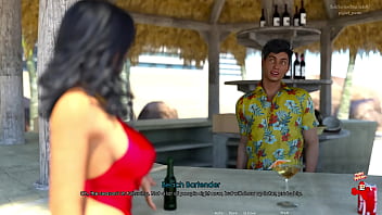 Preview 2 of Wtf Moms Bangs Teen - Anna Exciting Affection (ep 57) - Anna Naked on the Beach