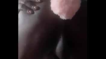 Preview 2 of Massge Boobss - Soft pink bunny tail