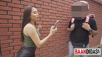 Preview 1 of Sexy Milf Aletza - Beautiful Peruvian goes out to the street to look for a man to fuck her - Thaina Fields